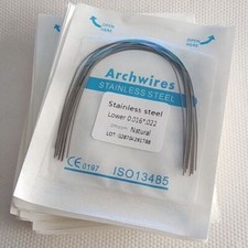 Filo ortodontico dentale acciaio inox filo arco tondo/rettangolare naturale