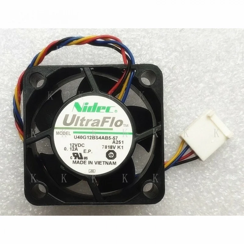 C FOR NEW U40G12BS4AB5-5 wbr/ 7 12V 0.12A Ventola 40*40*20mm 4-Pin PWM Silenziosa per Raffreddamento *yu
