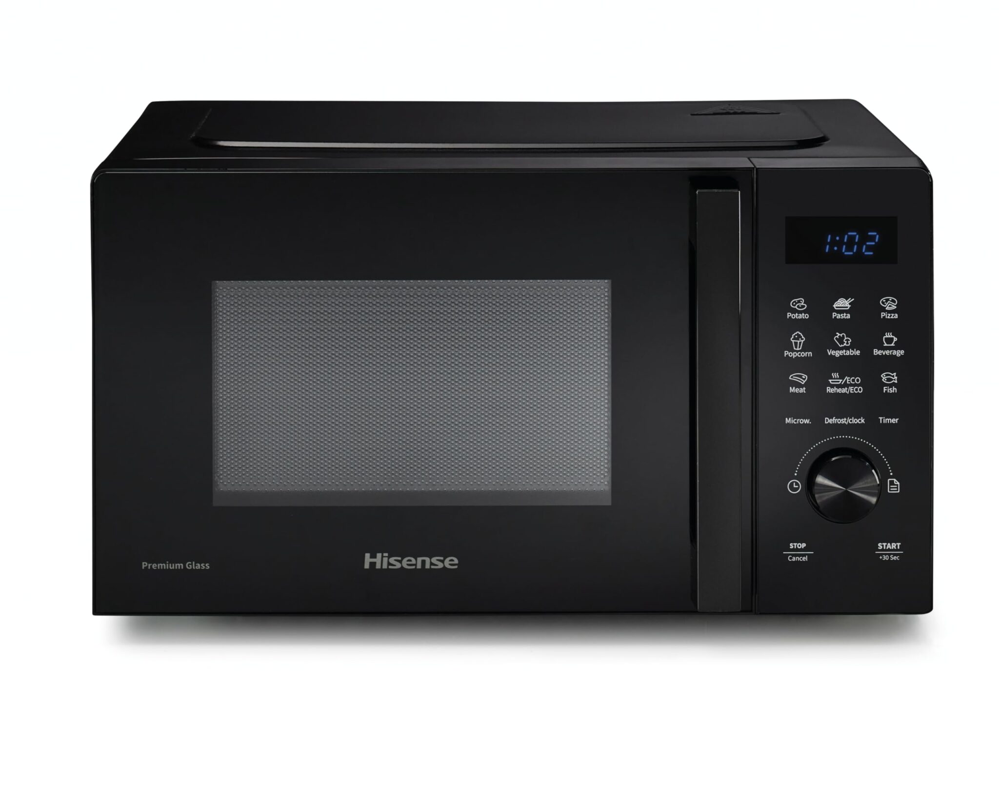 Hisense, H20MOBSD1H - MWO only, 20L, apertura porta a sinistra, display LED con pulsanti, 9 funzioni, potenza max 700W