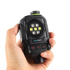 Microfono palmare Bluetooth altoparlante wireless doppio pulsante PTT per SenHaiX GT-12 / 8900