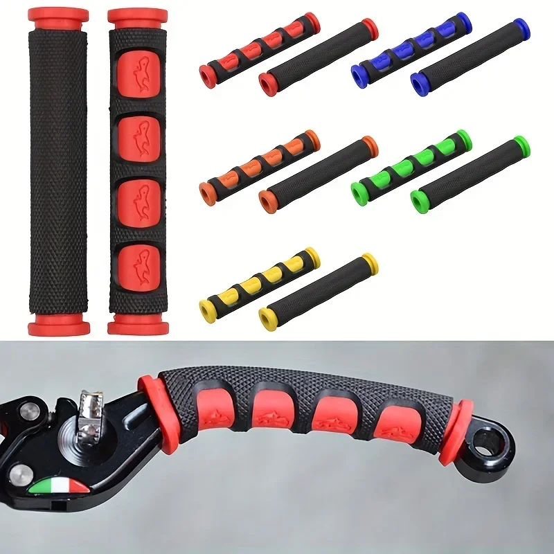 Maniglia del freno del motociclo 2PC Manicotto in silicone Morbido antiscivolo Durevole Moto Manubrio protettivo per bicicletta Accessori per attrezzature per moto