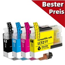 Cartuccia di inchiostro LC-521 per Brother DCP-J 1260W DCP-J1310DW DCP-J1313DW DCP-J1460DW