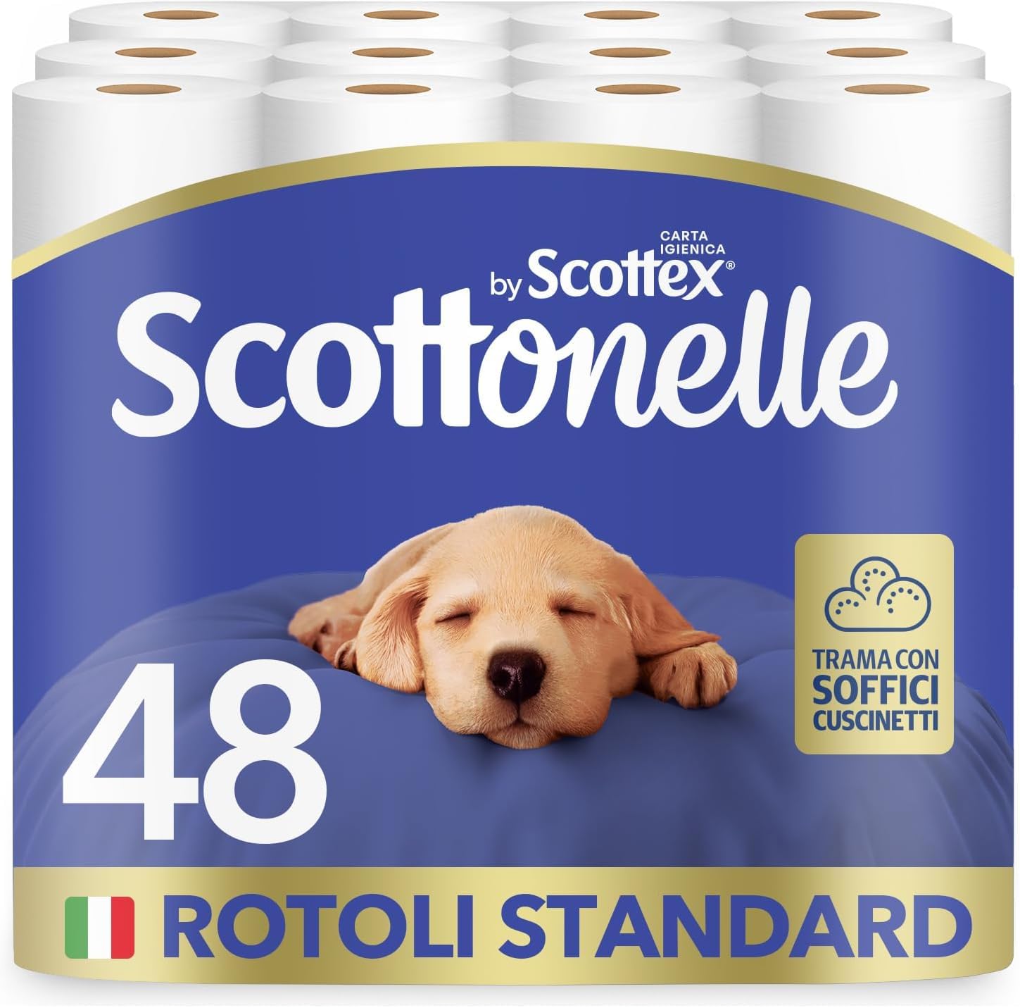 Scottonelle Carta Igienica, Morbida e Resistente, 48 Rotoli