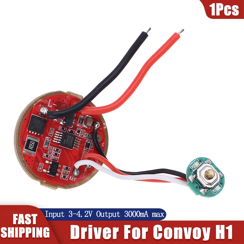 Novità! Driver per torcia ad alte prestazioni per accessori torcia Convoy H1, corrente di uscita 3A