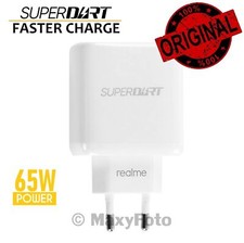 REALME CARICABATTERIE RICAMBIO ORIGINAL USB VCA7JAEH 65W SUPERDART WHITE 7924FDA