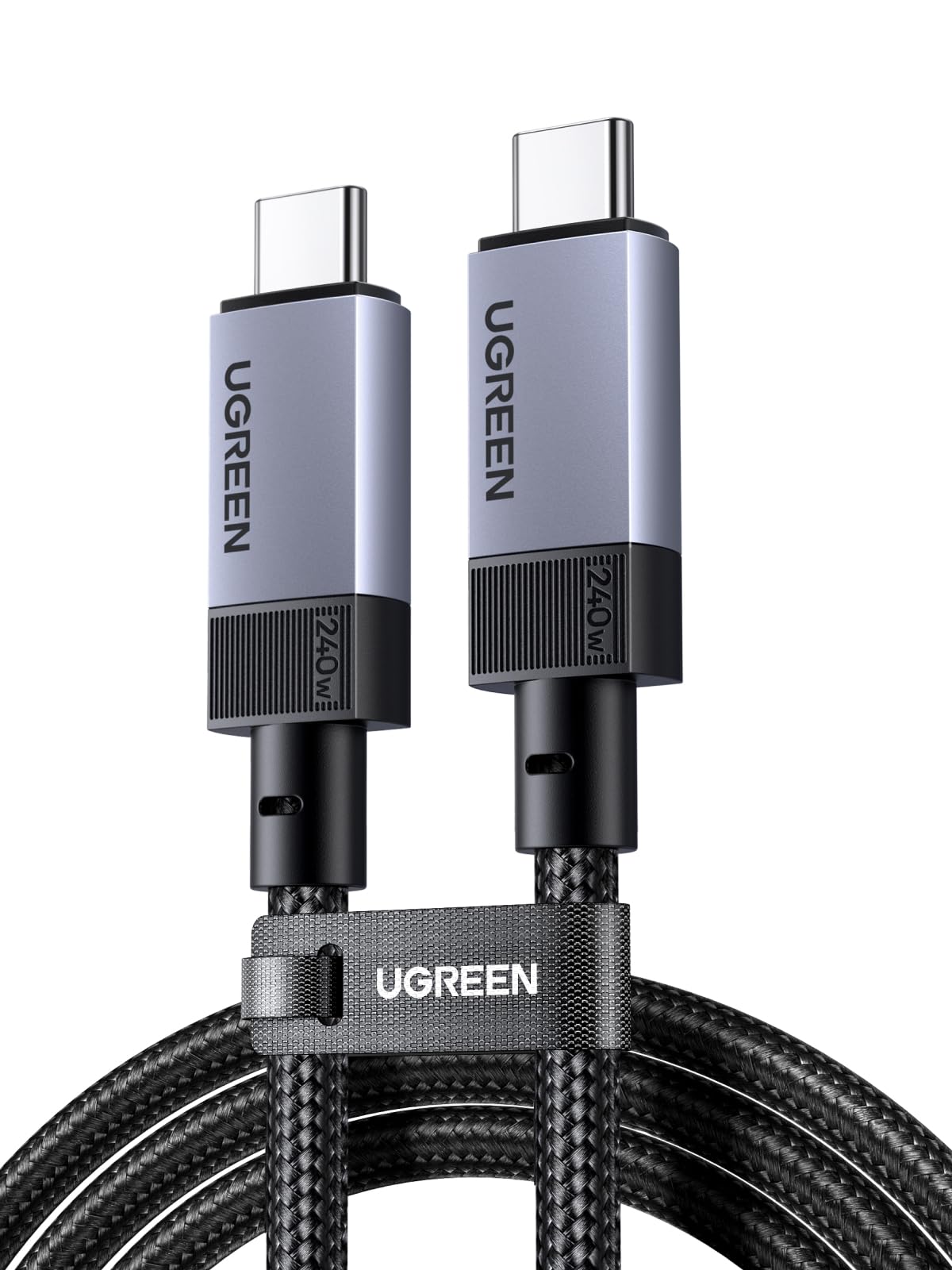 UGREEN Nexode Cavo USB4 GEN4 40Gbps Video 8K@60Hz 240W PD3.1 (1M) | Type C in Nylon Ricarica Rapida, Compatible con MacBook, iPad, iPhone 17 Pro Max Air/16/15, Galaxy S26/S25, Pix…