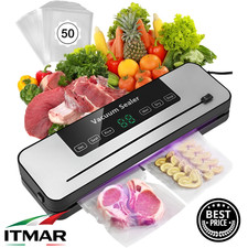Macchina Sottovuoto Professionale 7 in 1 Sigillante 50 Sacchetti Alimenti Casa
