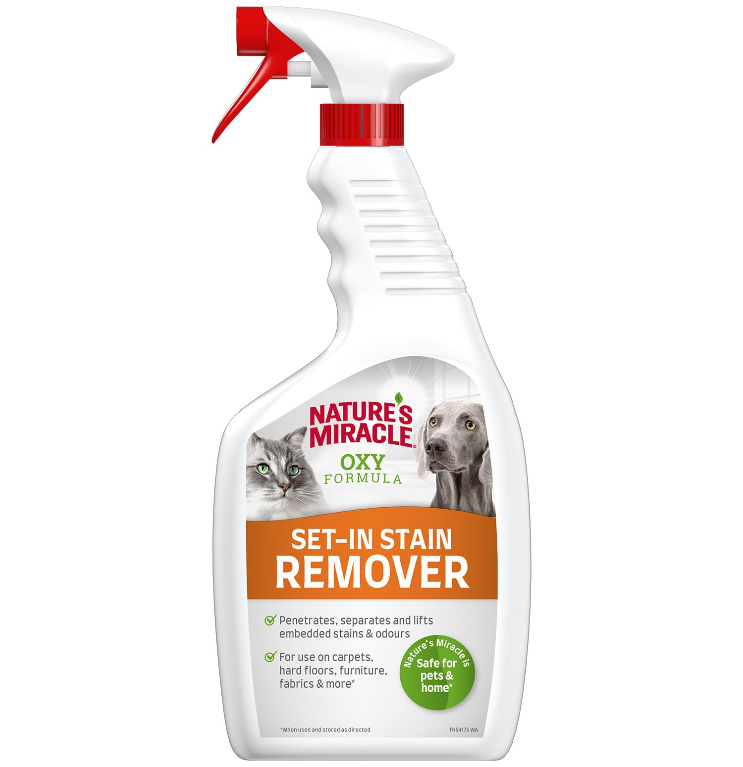 Nature´s Miracle Set-In Stain Remover per cani e gatti - 709 ml | Smacchiatore e Elimina Odori Urina Cane e Gatto | Formula contro macchie e cattivi odori di urina, feci e sporco…