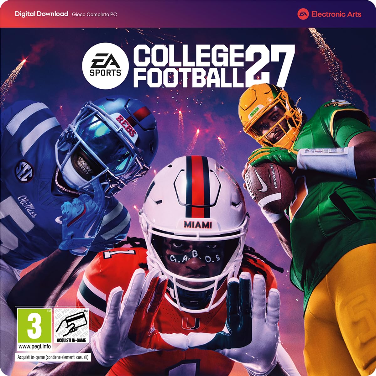 EA SPORTS College Football 27 Standard Edition PCWin | Codice EA App - per PC | Videogiochi | Italiano Standard | Codice EA App per PC