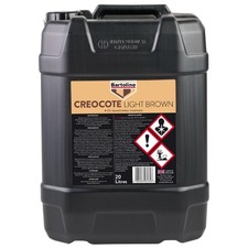 Bartole Marrone Chiaro Creocote Trattamento Legno a Base di Olio per Legno Esterno 20L