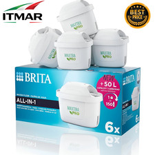 BRITA Filtri Acqua Confezione 6 Pz Filtro Caraffa Filtrante MAXTRA PRO All-In-1