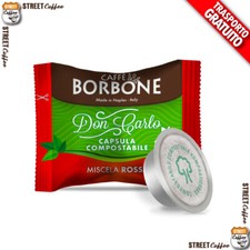 100 Capsule compostabili Caffè Borbone Don Carlo Red compatibili a Modo Mio *