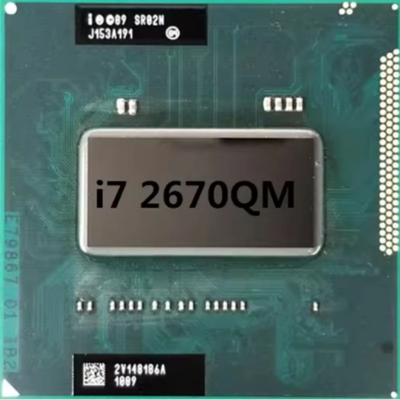 Processore Intel Core i7 2670QM i7-2670QM SR02N 2.20GHz 4-Core 8-Thread 45W per Computer e Server Socket G2 / rPGA988B