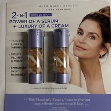 MEANINGFUL BEAUTY CINDY CRAWFORD 2 in 1 crema di siero 2 pezzi, 1 fl oz ciascuno