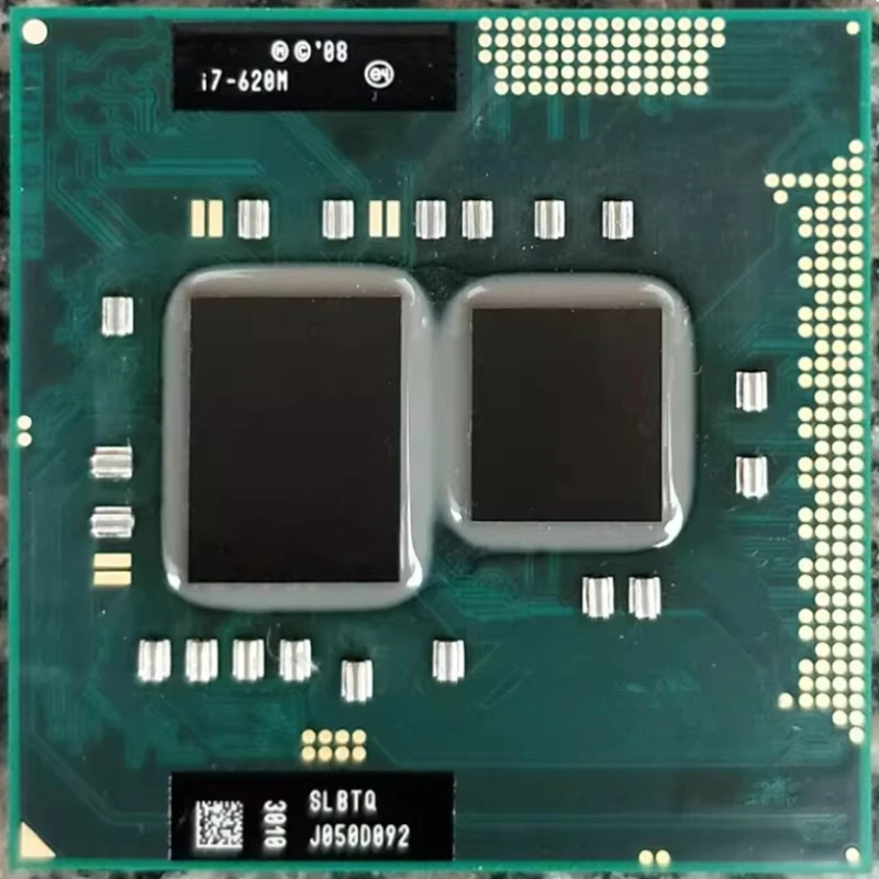 Processore CPU Core i7-620M i7 620M SLBTQ 2.6 GHz Dual-Core Quad-Thread 4M 35W Socket G1 / rPGA988A
