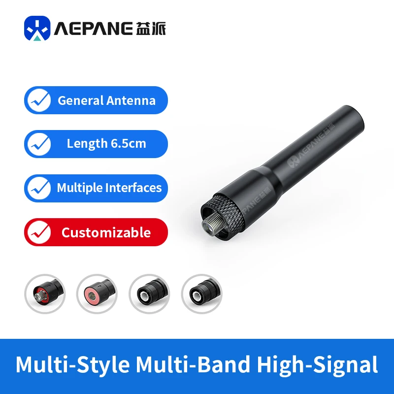 Antenna Morbida Corta SF20 Dual Band SMA-Femmina 6,5cm Mini Antenna a Pollice per Walkie Talkie Baofeng Quansheng