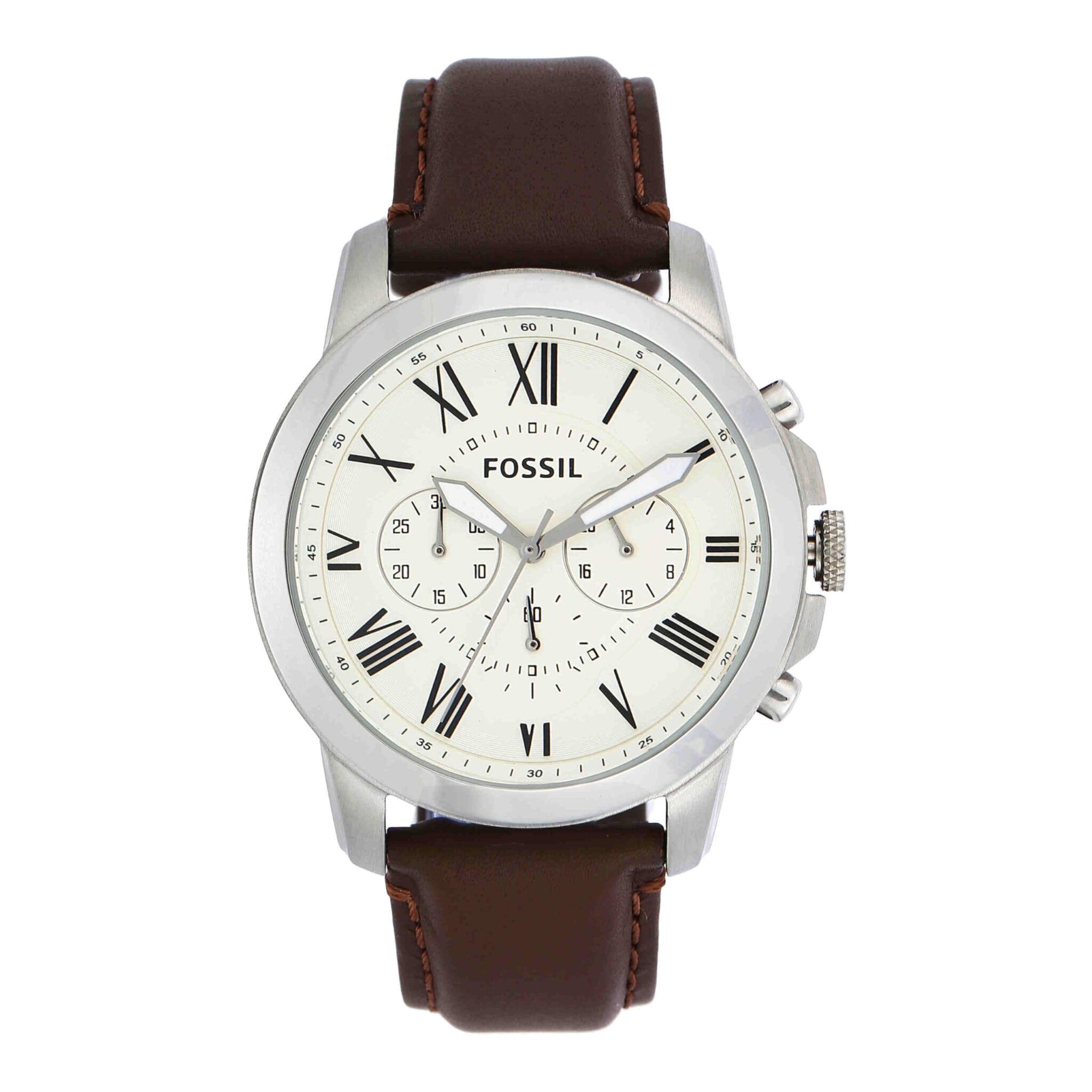 Fossil Grant orologio da uomo, movimento cronografo al quarzo, con bracciale in acciaio o cinturino in pelle