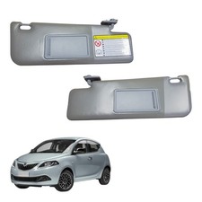 Kit Pantine Parasole DX+SX Adatte per LANCIA Ypsilon dal 2011 c/Specchio e Tasca