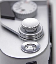 SOFT SHUTTER RELEASE button SILVER adatto a LEICA M2 M3 M4 M5 M6 M7 MP M8 M8.2