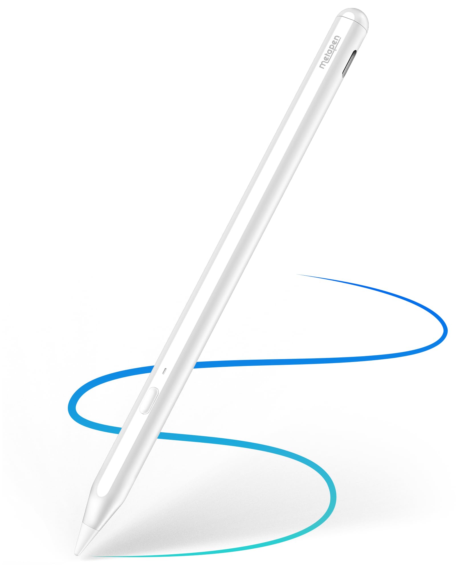 Metapen Penna A11 per iPad 2018-2026 con Rifiuto Palmo,2X Ricarica Rapida | Stylus di Apple Pencil Compatibile con iPad 11 A16/10/9,Air 3-5/M2/M3/M4,Pro 12.9/11/13''M4,Mini 5/6, 0…