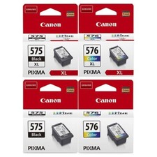 Cartucce Canon PG-575 + CL-576 XL PIXMA TS3550i TS3551i TR4750i TR4751i originali