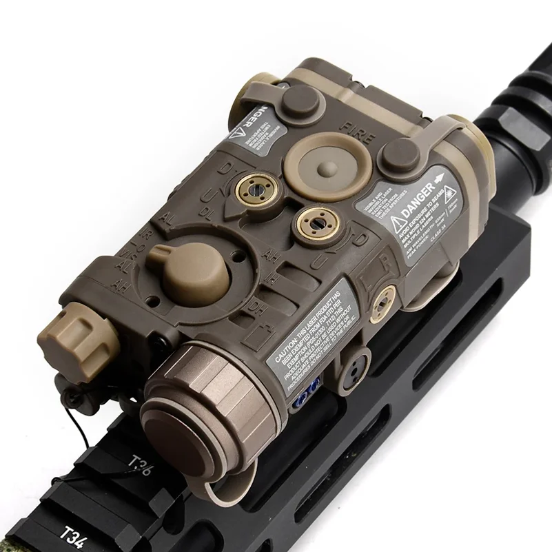 Manichino tattico L3 NGAL in nylon senza scatola batteria funzionale, modello custodia batteria per accessori Airsoft con guida Picatinny da 20 mm.
