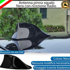 ANTENNA PINNA SQUALO NERA LUCIDA PER ALFA ROMEO GIULIETTA VERA RICEZIONE RADIO
