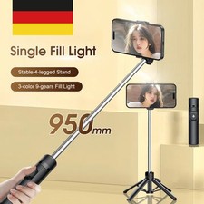 NUOVO smartphone selfie stick Bluetooth treppiede asta telescopica telecomando cellulare