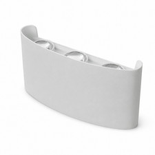 APPLIQUE LED 12W ESTERNO LAMPADA PARETE BIANCA IP65 3000K 4000K 6000K ET-31673