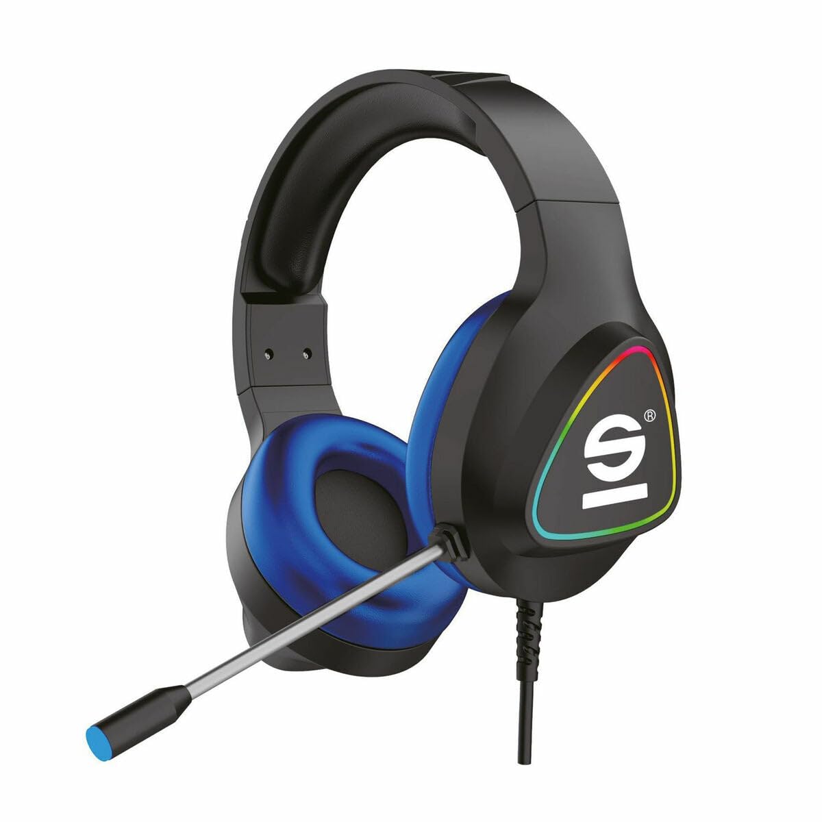 Celly, Cuffie con Filo Hazard Linea Sparco, Cuffie Over Ear Gaming, con Padiglioni Morbidi, Archetto Imbottito e Microfono Regolabili, Alta Qualità Audio, Controllo da Remoto, Luc…