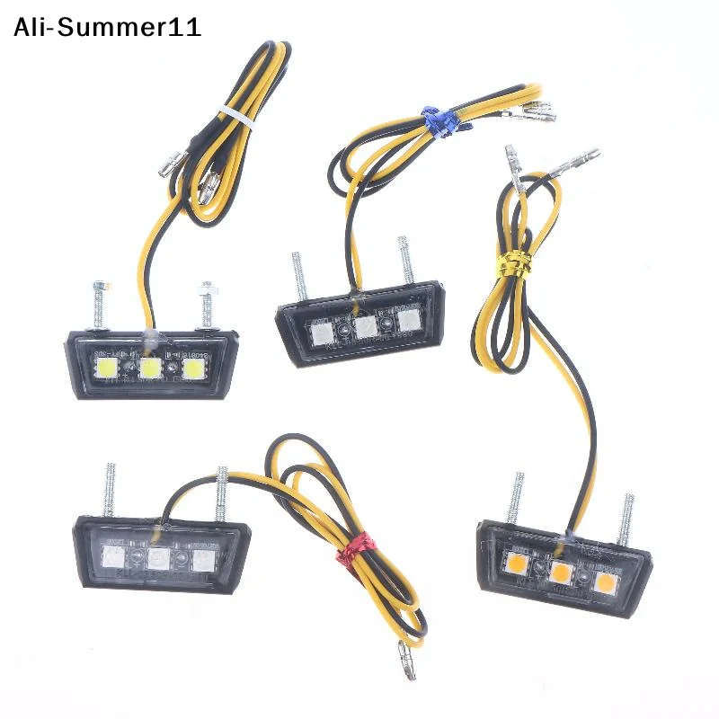 【Wq0】Luce LED 12V per Targa Moto, Luce Posteriore per Targa Moto, Supporto Luminoso per Targa Moto