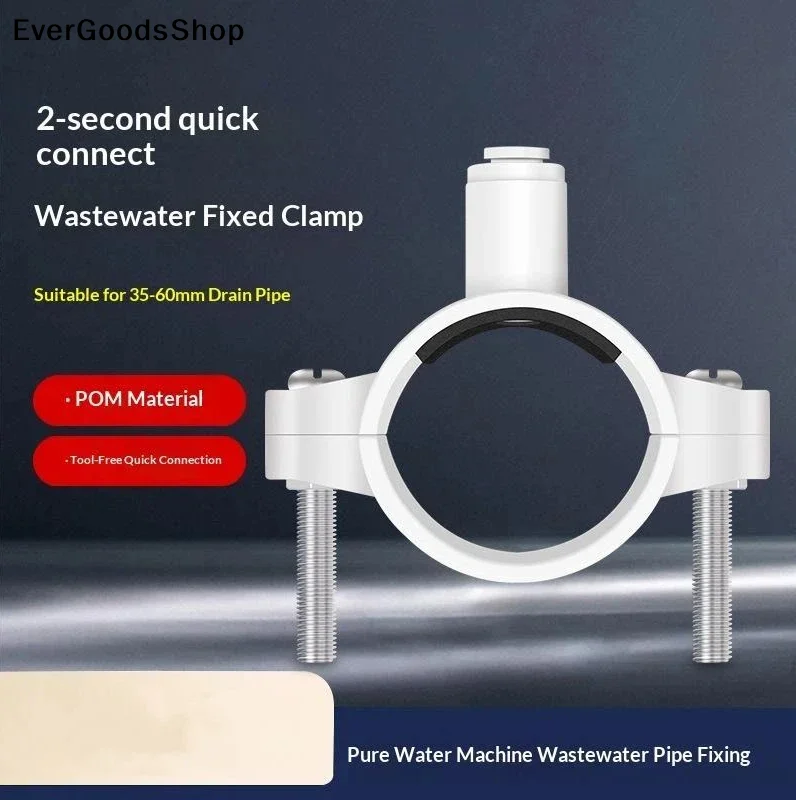 Morsetto di ricambio NewFilter per sistema RO, morsetto per filtro acqua a sostituzione rapida per sistema RO, connettore per tubo da 1/4''