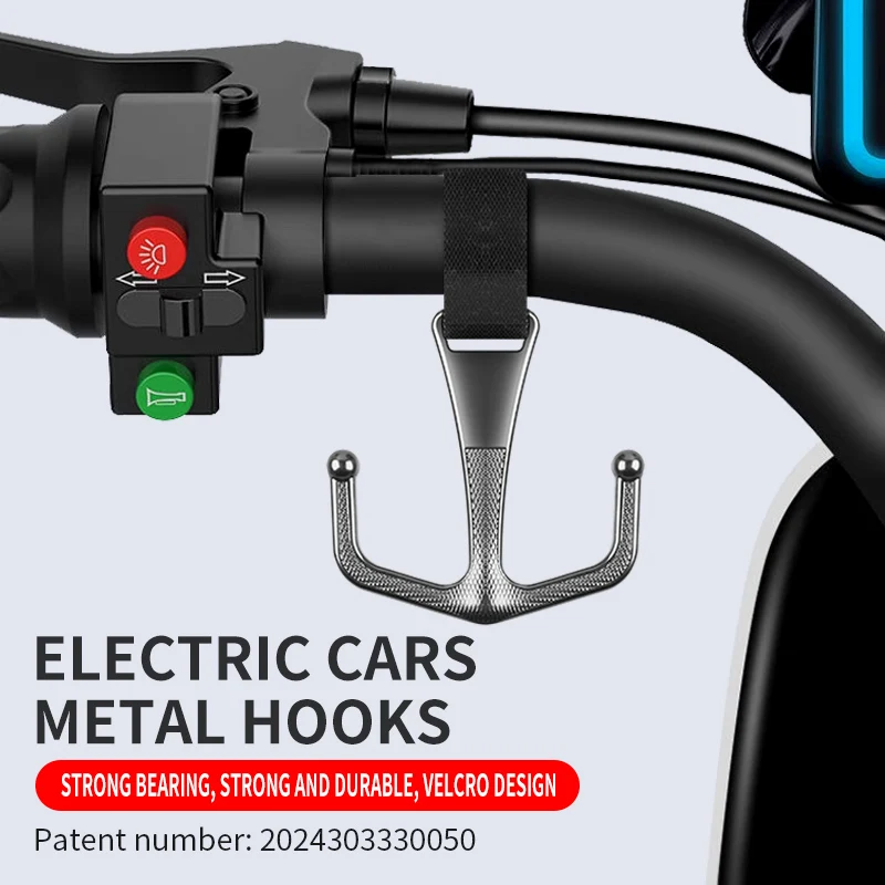 Gancio per bici elettrica, gancio universale anteriore per moto, bicicletta, gancio in metallo, gancio per casco, fibbia per il trasporto a domicilio, speciale resistente al carico