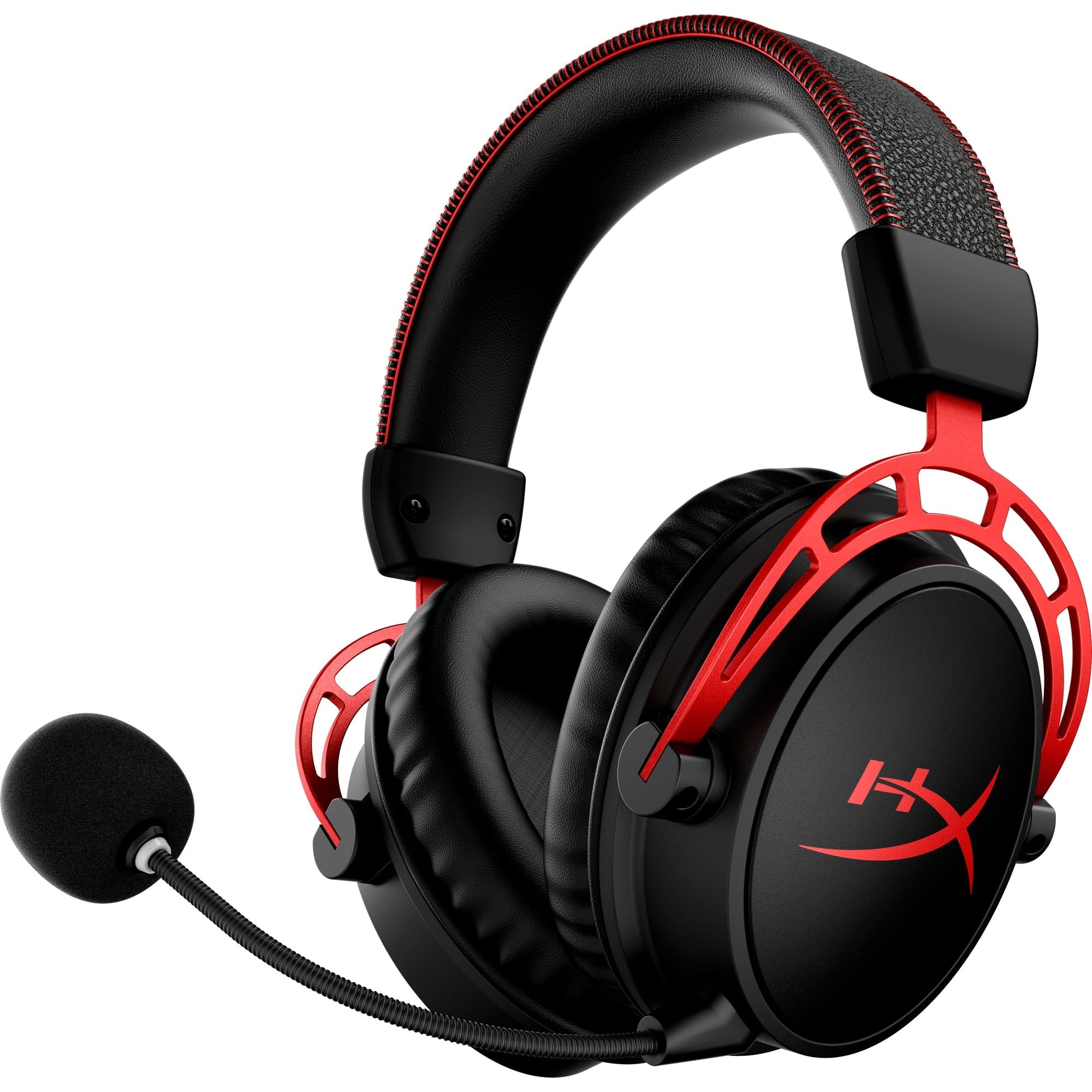 HyperX Cloud Alpha, Cuffie da Gaming Senza Filo, Connessione a 2,4 GHz, Telaio in Alluminio, Cuscinetti in Memory Foam Rivestiti in Similpelle, Autonomia Fino a 300 Ore, Adatto pe…