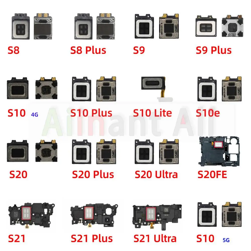 AiinAnt Top Auricolare Anteriore Per Samsung Galaxy S8 S9 S10 S20 S21 Lite Plus Ultra Auricolare Del Telefono Dell'orecchio Altoparlante Cavo Della Flessione