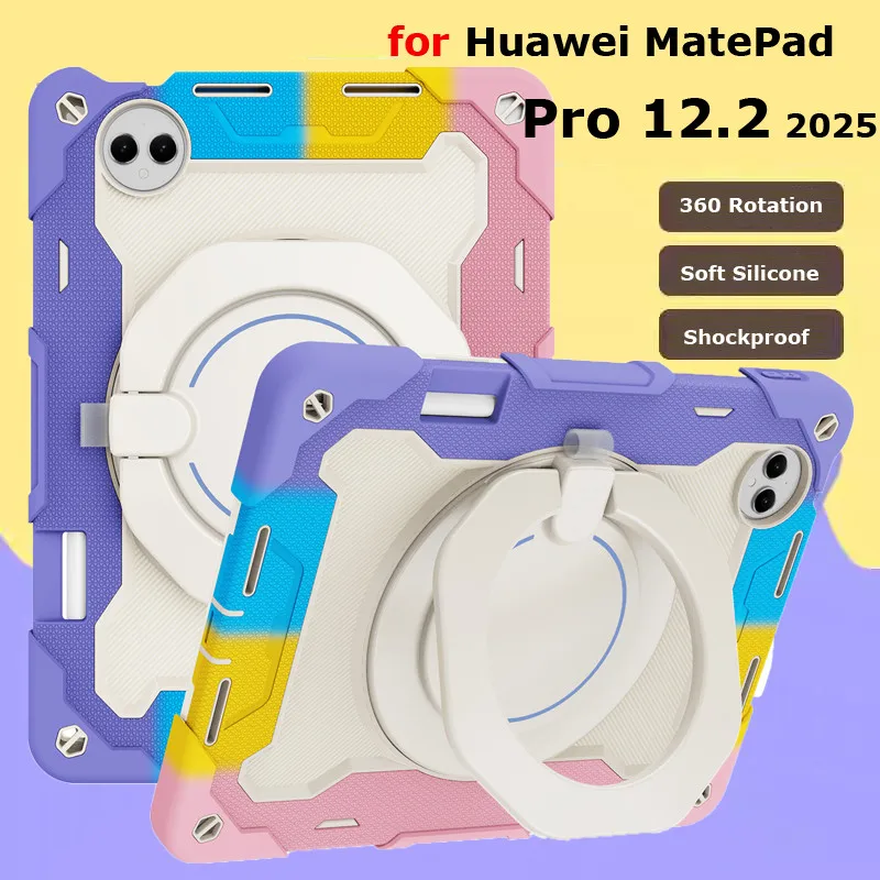Custodia per Huawei MatePad Pro 12.2 PaperMatte 2025 2024 Air 12.1 12 X 2024 12 pollici Pro 13.2 Tablet 360 ° Supporto Girevole con Copertura Protettiva