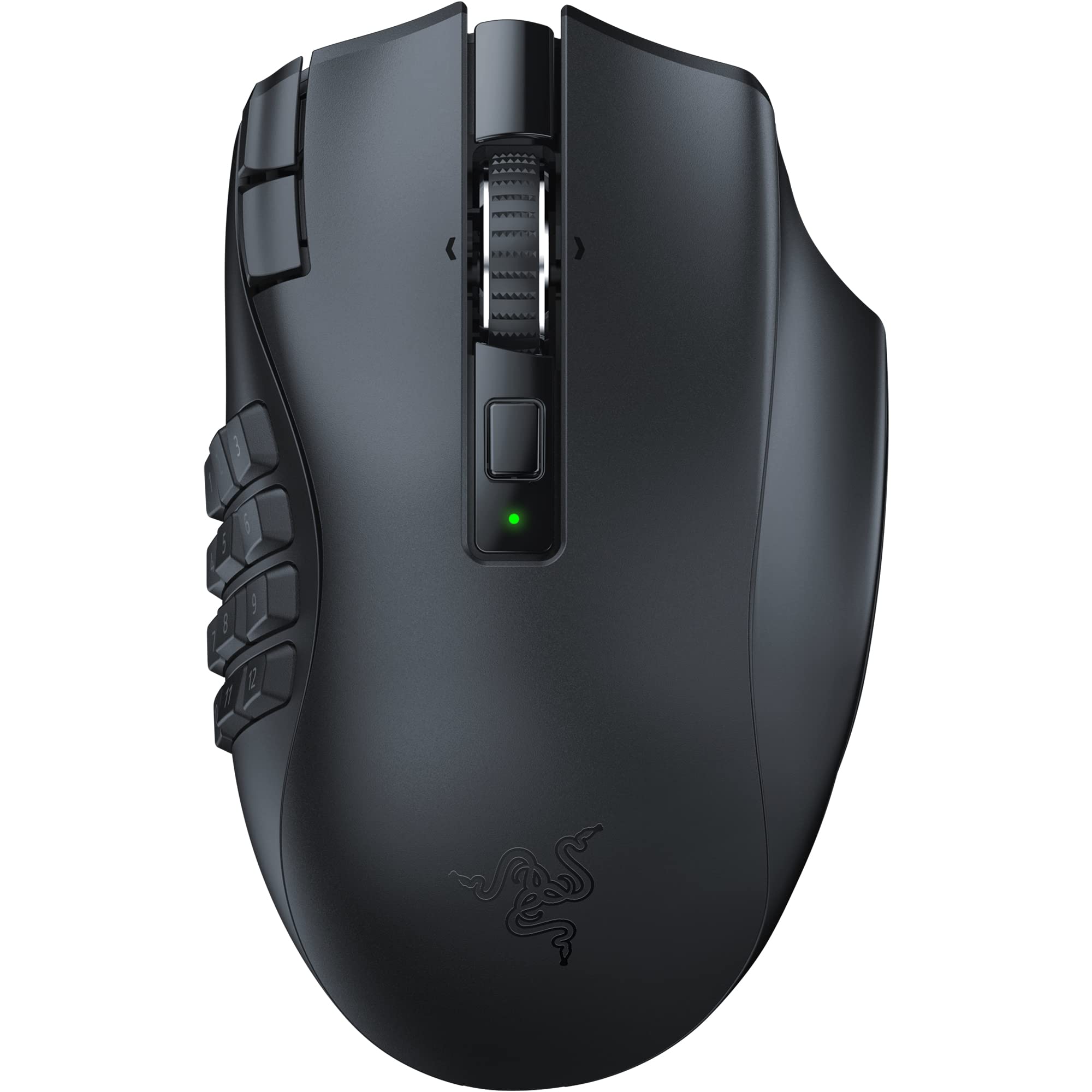 Razer Naga V2 HyperSpeed - Mouse da Gioco MMO Wireless Ergonomico (19 Pulsanti Programmabili, Hyperspeed 2,4 GHz, Fino a 250 Ore Di Durata Della Batteria, Sensore Ottico Focus Pro…
