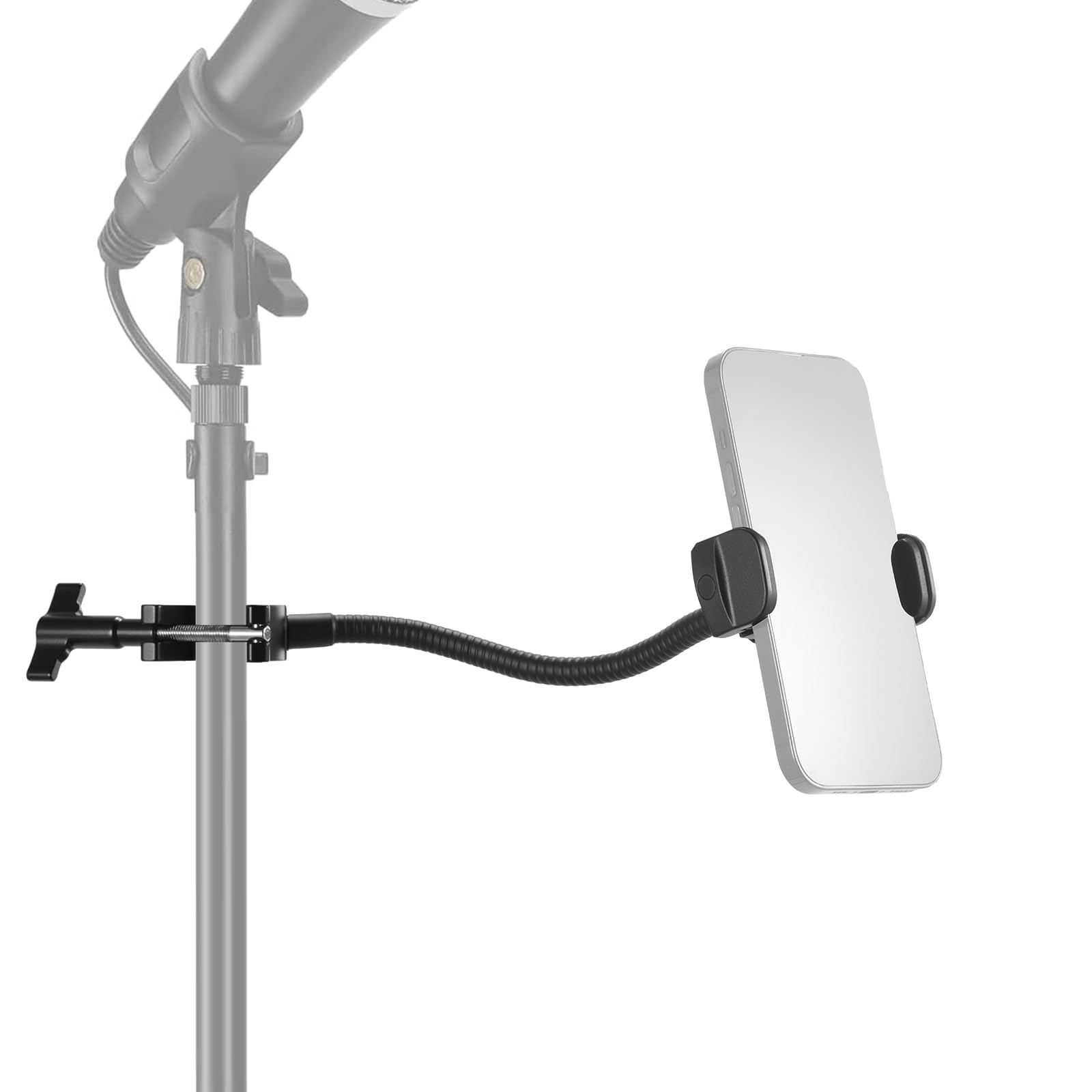 NEEWER BASICS Supporto Telefono per Asta Microfono con Braccio Flessibile, Phone Holder per Boom Arm Mic da Terra con Testa Sfera 360°, Compatibile con iPhone Android Samsung per…