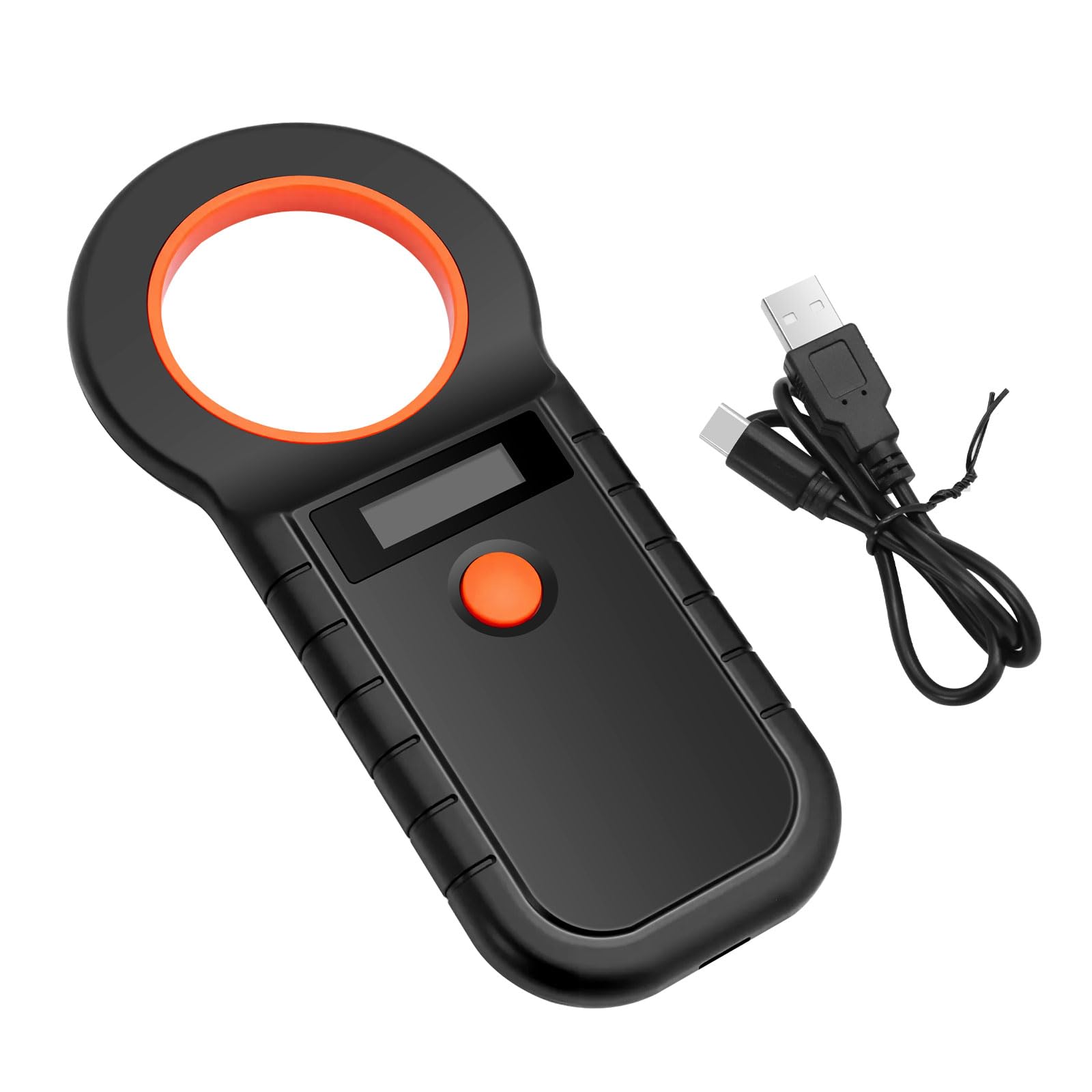 Pixelure Scanner di Microchip per Animali Domestici, Lettore di Chip OLED per Cani/Gatti, Lettore di Chip per Animali Domestici USB Ricaricabile per EMID/FDX-B (ISO 11784/11785) (…