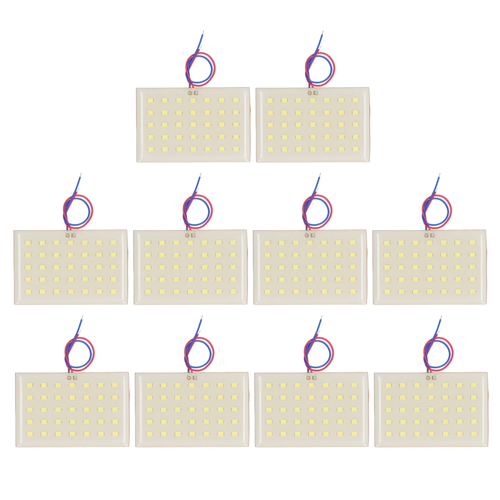 10 Pezzi Scheda Pannello LED SMD 5W 3.2V 3.7V per Lampada da Giardino a Colonna Componente Elettronico