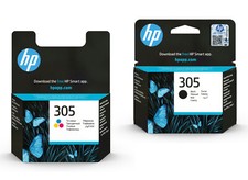 Lotto cartucce inchiostro nero e colore originali HP 305 per HP DeskJet 2700 2710e