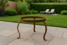 Supporto in acciaio inox per braciere fioriera ruggine in ferro decorazione giardino H20cm