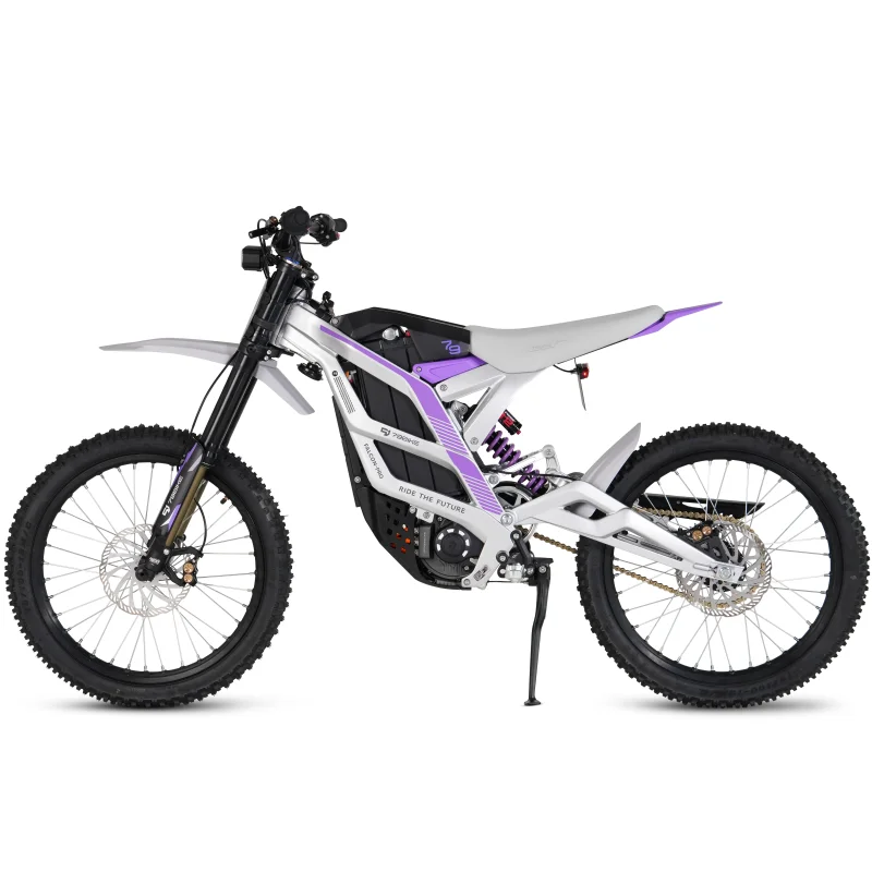 Motocicletta elettrica potente da 4000W 72V con lunga autonomia, e-bike ad alta velocità per adulti, moto elettrica fuoristrada.