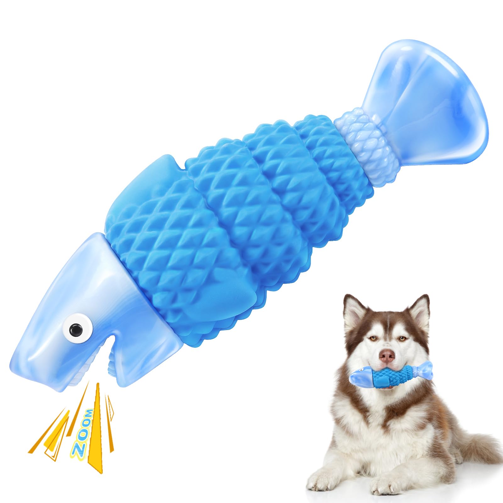 WinTour Giocattoli per cani resistenti per masticatori aggressivi, masticatori indistruttibili per cani per razze medie e grandi, giocattoli da masticare resistenti per tenerli oc…