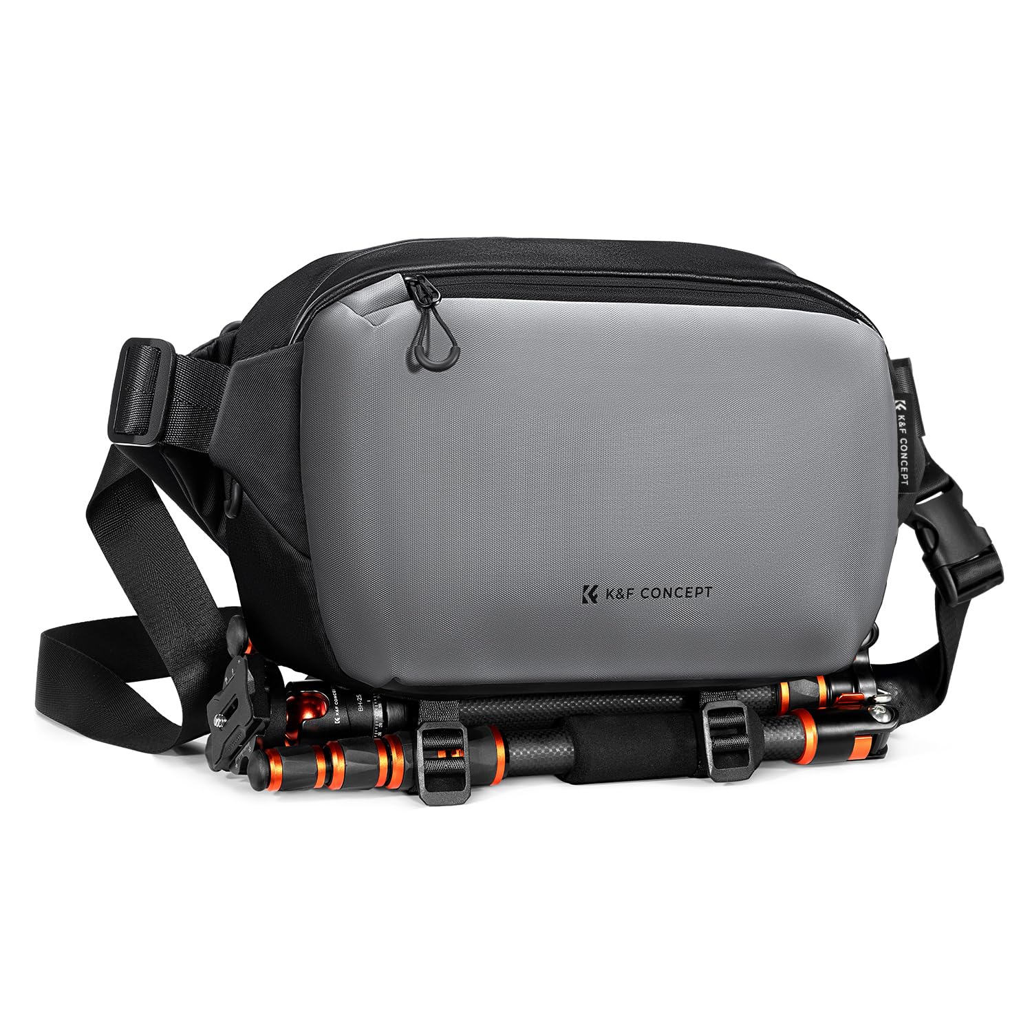 K&F CONCEPT Borsa Foto Tracolla Impermeabile Antiurto 24cm Nero | Tessuto impermeabile antiurto, 24x10x16cm,tracolla 142cm, 5 modi spalla/crossbody/vita, DSLR 1 corpo+2 obiettiv,…
