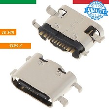 CONNETTORE DOCK RICARICA TIPO C TYPE C 16 PIN PER SMARTPHONE TABLET POWER BANK