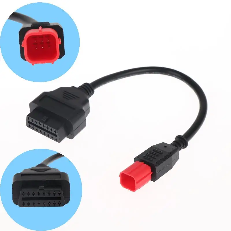 Cavo Diagnostico OBDII a 6 Pin per Moto Serie Z e Serie Versys, Facile da Usare, Migliora la Manutenzione