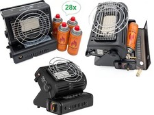 Riscaldatore a Gas Portatile 2in1 1,3KW Fornello da Campeggio Butano Gas Cartuccia Ceramica GPL