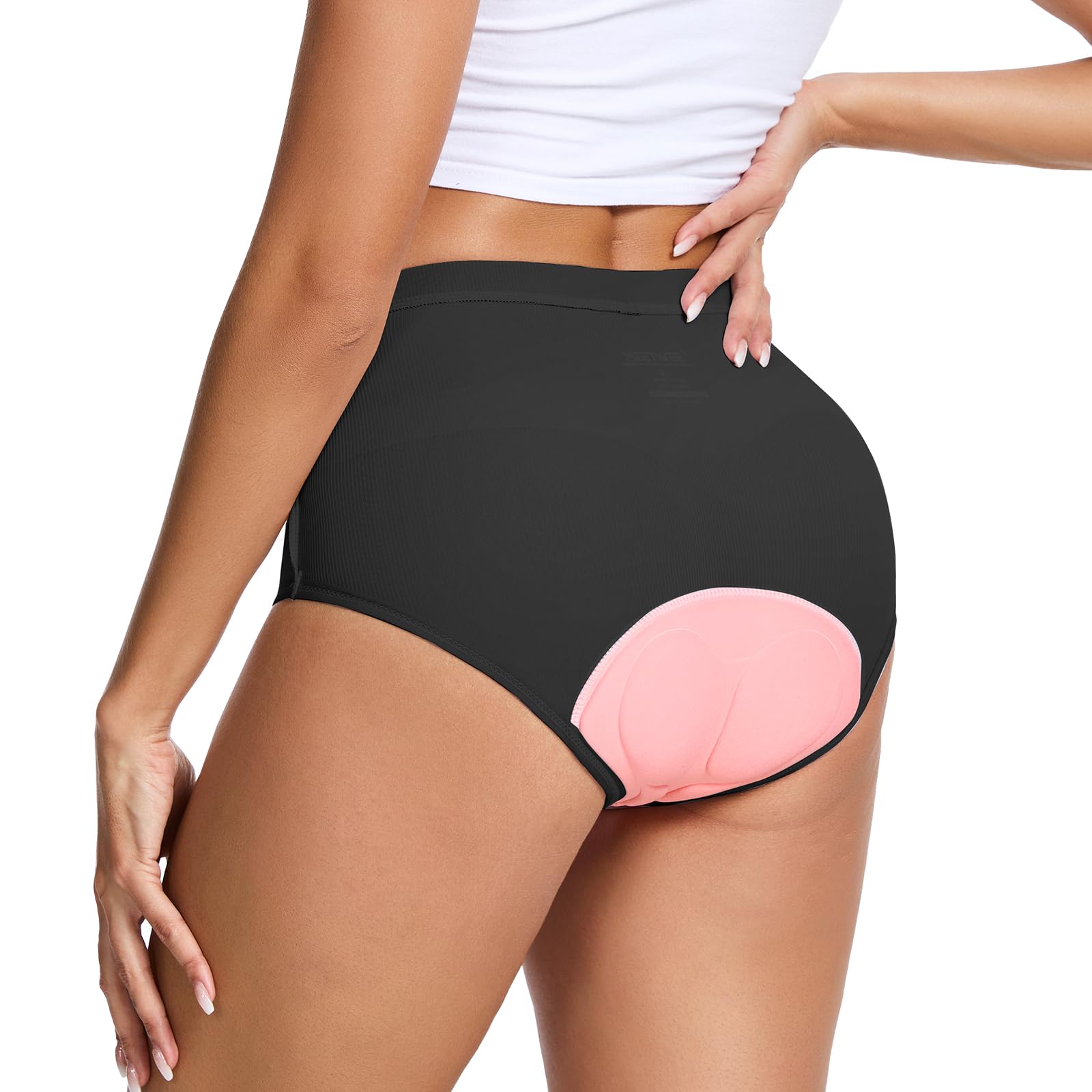 MEETWEE Pantaloncini Ciclismo da Donna, 4D Gel Imbottiti Intimo Ciclismo Donna Traspirante Pantaloni Corti Bicicletta Underwear Antiscivolo Intimo MTB Antiurto Mutande Bici