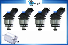 4 INIETTORI TAPPO BLU per LANDI RENZO FIAT ALFA ROMEO NUOVI MED GAS + FILTRO GAS